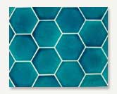 Azul Series Hexagon Handmade Tile