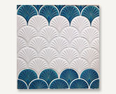 Azul Series Fish Scale Handmade Tile