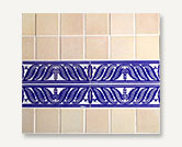 Azul Series Square Flat Handmade Tile