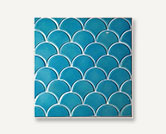 Azul Series Fish Scale Handmade Tile